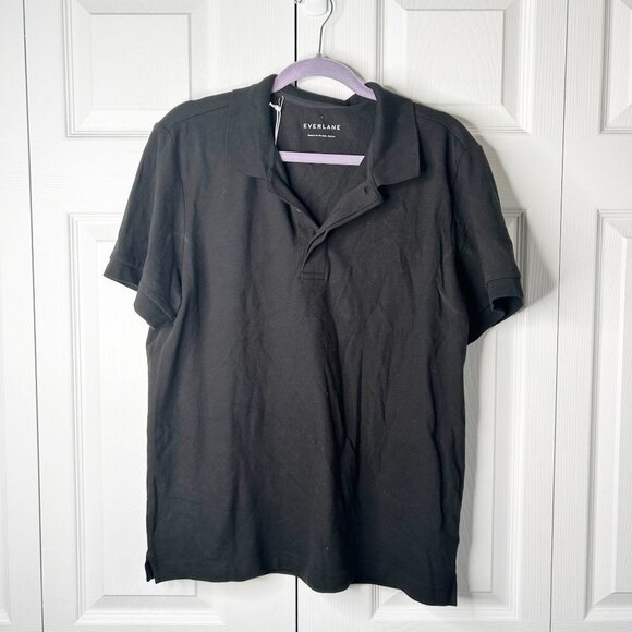 Everlane Other - Everlane The Performance Black Short Sleeve Polo Shirt Men's Size Large L